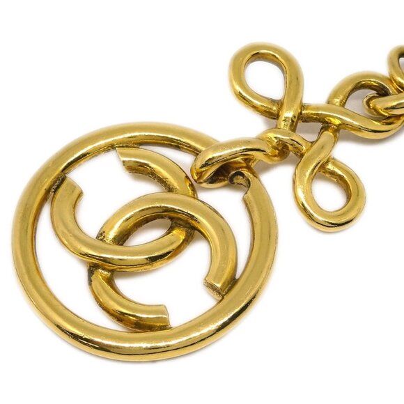 Chanel Gold Medallion Chain Pendant Necklace 93P 143661 - Picture 2 of 4
